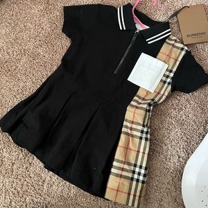 Baby girl Authentic Burberry dress only wore once for like 2 seconds.
